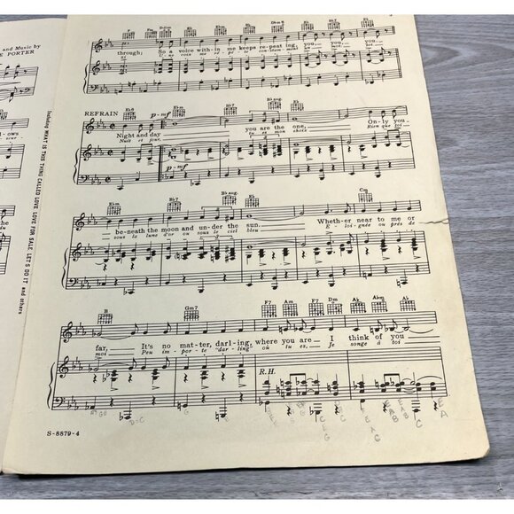 Night and Day Vintage Piano Sheet Music from Gay Divorcee Cole Porter 40s - Picture 4 of 6
